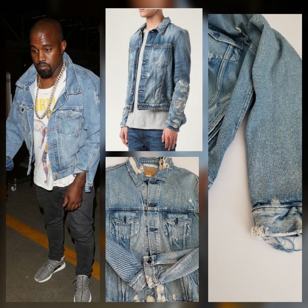 RALPH LAUREN DENIM SUPPLY DISTRESS JEAN JACKET